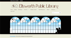 Desktop Screenshot of ellsworth.lib.me.us