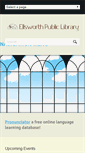 Mobile Screenshot of ellsworth.lib.me.us