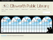 Tablet Screenshot of ellsworth.lib.me.us