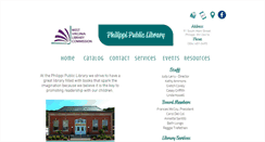 Desktop Screenshot of philippi.lib.wv.us