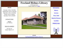 Tablet Screenshot of freeland-holmes.lib.me.us