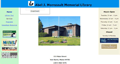 Desktop Screenshot of morneault.lib.me.us