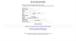 Desktop Screenshot of directory.silo.lib.ia.us