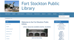 Desktop Screenshot of fort-stockton.lib.tx.us