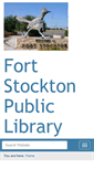 Mobile Screenshot of fort-stockton.lib.tx.us