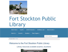 Tablet Screenshot of fort-stockton.lib.tx.us