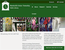 Tablet Screenshot of monticello.lib.in.us