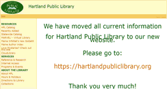 Desktop Screenshot of hartland.lib.me.us