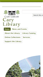 Mobile Screenshot of cary.lib.me.us