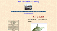 Desktop Screenshot of mcdowell.lib.wv.us
