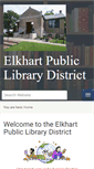 Mobile Screenshot of elkhartlibrary.lib.il.us