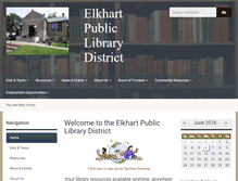 Tablet Screenshot of elkhartlibrary.lib.il.us