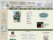 Tablet Screenshot of batavia.lib.il.us