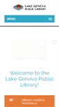 Mobile Screenshot of lakegeneva.lib.wi.us