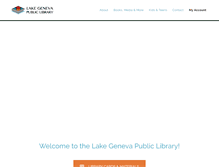 Tablet Screenshot of lakegeneva.lib.wi.us