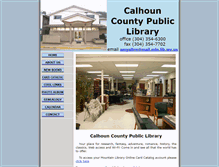 Tablet Screenshot of calhoun.lib.wv.us