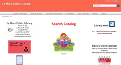 Desktop Screenshot of lemars.lib.ia.us