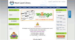 Desktop Screenshot of mtlaurel.lib.nj.us