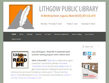 Tablet Screenshot of lithgow.lib.me.us