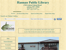 Tablet Screenshot of hannan.lib.wv.us