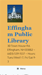 Mobile Screenshot of effingham.lib.nh.us