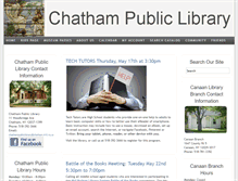 Tablet Screenshot of chatham.lib.ny.us