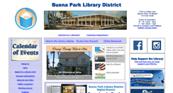 Desktop Screenshot of buenapark.lib.ca.us