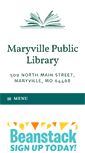 Mobile Screenshot of maryvillepubliclibrary.lib.mo.us