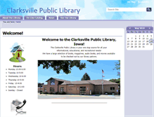 Tablet Screenshot of clarksville.lib.ia.us