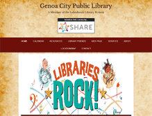 Tablet Screenshot of genoacity.lib.wi.us