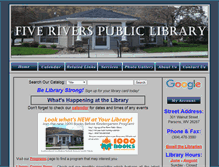 Tablet Screenshot of fiverivers.lib.wv.us