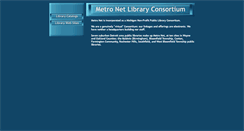 Desktop Screenshot of metronet.lib.mi.us