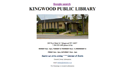 Desktop Screenshot of kingwood.lib.wv.us