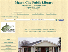 Tablet Screenshot of masoncity.lib.wv.us