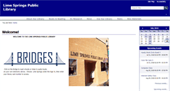 Desktop Screenshot of limesprings.lib.ia.us