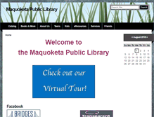 Tablet Screenshot of maquoketa.lib.ia.us