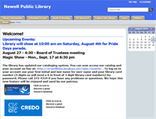 Tablet Screenshot of newell.lib.ia.us