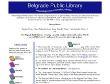Tablet Screenshot of belgrade.lib.me.us