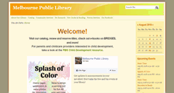Desktop Screenshot of melbourne.lib.ia.us