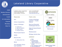 Tablet Screenshot of lakeland.lib.mi.us