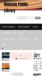Mobile Screenshot of manson.lib.ia.us