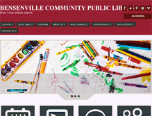 Tablet Screenshot of bensenville.lib.il.us