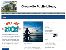 Tablet Screenshot of greenville.lib.ny.us