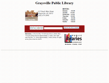Tablet Screenshot of graysville.lib.al.us