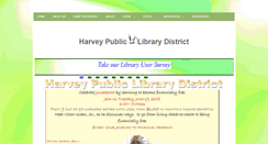 Desktop Screenshot of harvey.lib.il.us