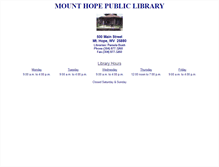 Tablet Screenshot of mounthope.lib.wv.us