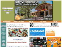 Tablet Screenshot of friendswood.lib.tx.us