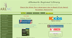Desktop Screenshot of albemarle-regional.lib.nc.us