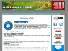 Tablet Screenshot of baxter-memorial.lib.me.us