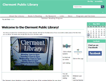 Tablet Screenshot of clermont.lib.ia.us